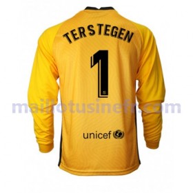 Maillot de Foot FC Barcelone Ter Stegen 1 Gardien 2020-21 Manches Longues V002